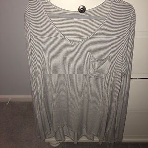 Abercrombie and Fitch Striped Long-Sleeve T-Shirt